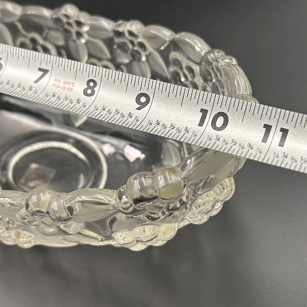Mikasa Walther Crystal Floral Bowl Clear 10
